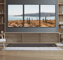 Desert Lake Wall Art – Framed Cactus Mountain Canvas by MyGreatCanvas | Canvas Wall Art Prints | Photo Prints & Wall Decor