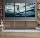 Underwater Surf Wall Art – Framed Ocean Wave Canvas Artwork, by MyGreatCanvas | Canvas Wall Art Prints | Photo Prints & Wall Decor