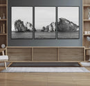 Coastal Wall Art – Framed Black White Ocean Canvas Artwork, by MyGreatCanvas | Canvas Wall Art Prints | Photo Prints & Wall Decor
