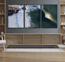 Ocean Wave Wall Art – Aerial Coastal View Canvas Artwork, by MyGreatCanvas | Canvas Wall Art Prints | Photo Prints & Wall Decor