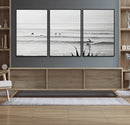 Surfer Silhouette Wall Art – Framed Calm Ocean Canvas by MyGreatCanvas | Canvas Wall Art Prints | Photo Prints & Wall Decor