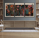 Modern Japanese Wall Art Canvas Print – Framed Abstract