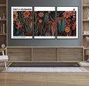 Modern Japanese Wall Art Canvas Print – Framed Abstract