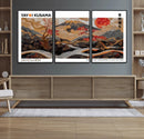 Mount Fuji Wall Art Canvas Print – Framed Abstract Mount