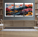 Modern Japanese Wall Art Canvas Print – Framed Abstract