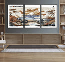 Modern Japanese Wall Art Canvas Print – Framed Abstract