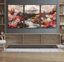 Mountain Wall Art Canvas Print – Framed Autumn Forest