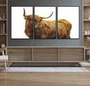 Highland Cow Wall Art Canvas Print – Framed Farmhouse Rustic by MyGreatCanvas | Canvas Wall Art Prints | Photo Prints & Wall Decor