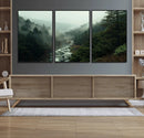 Misty Forest Wall Art Canvas Print – Framed Foggy River