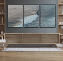 Ocean Waves Wall Art Canvas Print – Framed Coastal Serenity