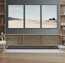 Minimalist Beach Wall Art Canvas Print – Framed Coastal