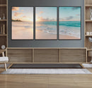 Beach Sunset Wall Art Canvas Print – Framed Ocean Waves