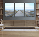 Beach Boardwalk Wall Art Canvas Print – Framed Coastal