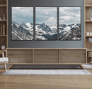 Snowy Peaks Wall Art Canvas Print – Alpine Wilderness