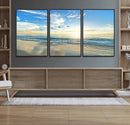 Minimalist Seaside Wall Art Canvas Print – Morning Glow