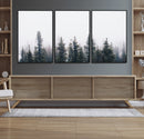 Foggy Forest Wall Art Canvas Print – Framed Misty Pines