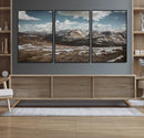 Mountain Landscape Wall Art Canvas Print – Framed Snowy