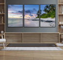 Tropical Beach Wall Art Canvas Print – Framed Sunset Glow by MyGreatCanvas | Canvas Wall Art Prints | Photo Prints & Wall Decor
