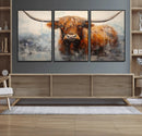Scottish Highland Wall Art Canvas Print, Framed Longhorn Art by MyGreatCanvas | Canvas Wall Art Prints | Photo Prints & Wall Decor