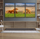 Texas Longhorn Pair Wall Art Canvas Print – Peaceful Rustic by MyGreatCanvas | Canvas Wall Art Prints | Photo Prints & Wall Decor