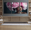 Black Beauty Petal Crown Wall Art Canvas Print – Floral by MyGreatCanvas | Canvas Wall Art Prints | Photo Prints & Wall Decor