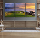 Pebble Beach Golf Wall Art Canvas Print – Iconic Coastal by MyGreatCanvas | Canvas Wall Art Prints | Photo Prints & Wall Decor