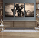 Elephant Family Wall Art Canvas Print, Framed Elephant Wall by MyGreatCanvas | Canvas Wall Art Prints | Photo Prints & Wall Decor
