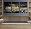 Epic Night Football Stadium Wall Art Canvas Print, Fireworks by MyGreatCanvas | Canvas Wall Art Prints | Photo Prints & Wall Decor