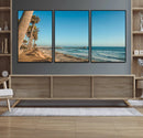 Scenic Beach Wall Art Canvas Print – Tall Palm Trees, Sandy by MyGreatCanvas | Canvas Wall Art Prints | Photo Prints & Wall Decor