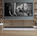 Elephant Family Wall Art Canvas, Framed Elephant Family by MyGreatCanvas | Canvas Wall Art Prints | Photo Prints & Wall Decor