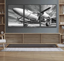 Vintage Airplane on Runway Canvas Print by MyGreatCanvas | Canvas Wall Art Prints | Photo Prints & Wall Decor