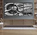 Vintage Antique Airplane Wall Art Canvas Print