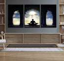Women and Yoga Wall Art Canvas Print