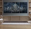 Dark Chandelier Wall Art Canvas Print by MyGreatCanvas | Canvas Wall Art Prints | Photo Prints & Wall Decor