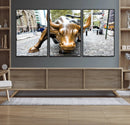 Charging Bull Wall Art Canvas Print
