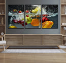 Kithen Vegetables World Wall Art Canvas Print