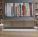 Vintage Wooden Weathered Ski's in Front of an Old Barn Wall by MyGreatCanvas | Canvas Wall Art Prints | Photo Prints & Wall Decor