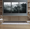 Foggy Forest Wall Art Canvas Print | 3 Panel Large Misty by MyGreatCanvas | Canvas Wall Art Prints | Photo Prints & Wall Decor