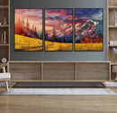 Mountain and Daylight Red Sunset Wall Art Canvas Print by MyGreatCanvas | Canvas Wall Art Prints | Photo Prints & Wall Decor