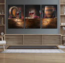 Wine and Barrels Wall Art Canvas Print by MyGreatCanvas | Canvas Wall Art Prints | Photo Prints & Wall Decor