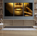 Gold and Women Wall Art Canvas Print by MyGreatCanvas | Canvas Wall Art Prints | Photo Prints & Wall Decor