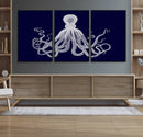 Blue Octopus Wall Art Canvas Print by MyGreatCanvas | Canvas Wall Art Prints | Photo Prints & Wall Decor