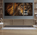 Mighty Lion Wall Art Canvas Print – Majestic Animal Portrait
