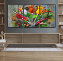 Spoonful of Spices Cooking Wall Art Canvas Print - Vibrant by MyGreatCanvas | Canvas Wall Art Prints | Photo Prints & Wall Decor