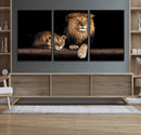 Lion Canvas Wall Art – Majestic Animal Print Artwork for by MyGreatCanvas | Canvas Wall Art Prints | Photo Prints & Wall Decor