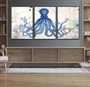 Octopus Canvas Wall Art | Coastal Marine Life Artwork for by MyGreatCanvas | Canvas Wall Art Prints | Photo Prints & Wall Decor