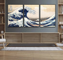 Wall Art Kanagawa Canvas Artwork Abstract Print