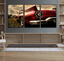 Red Classic Car Wall Art Canvas Print