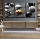 Wall Art Pool Table and Balls Canvas Print by MyGreatCanvas | Canvas Wall Art Prints | Photo Prints & Wall Decor