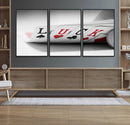 Framed Luck Poker Cards Canvas – Modern Triptych Wall Art,